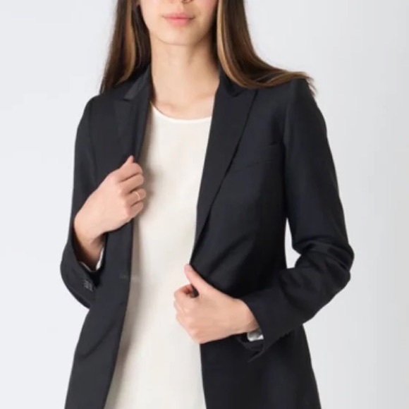 Judith and Charles black single button suit jacket - Picture 5 of 7